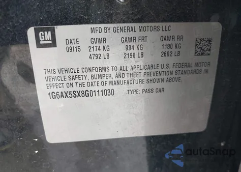 2016 Cadillac Cts Luxury Collection from USA, damaged, VIN 1G6AX5SX8G0111030